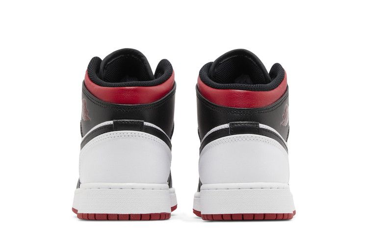 Air Jordan 1 Mid Gs Gym Red Black Toe