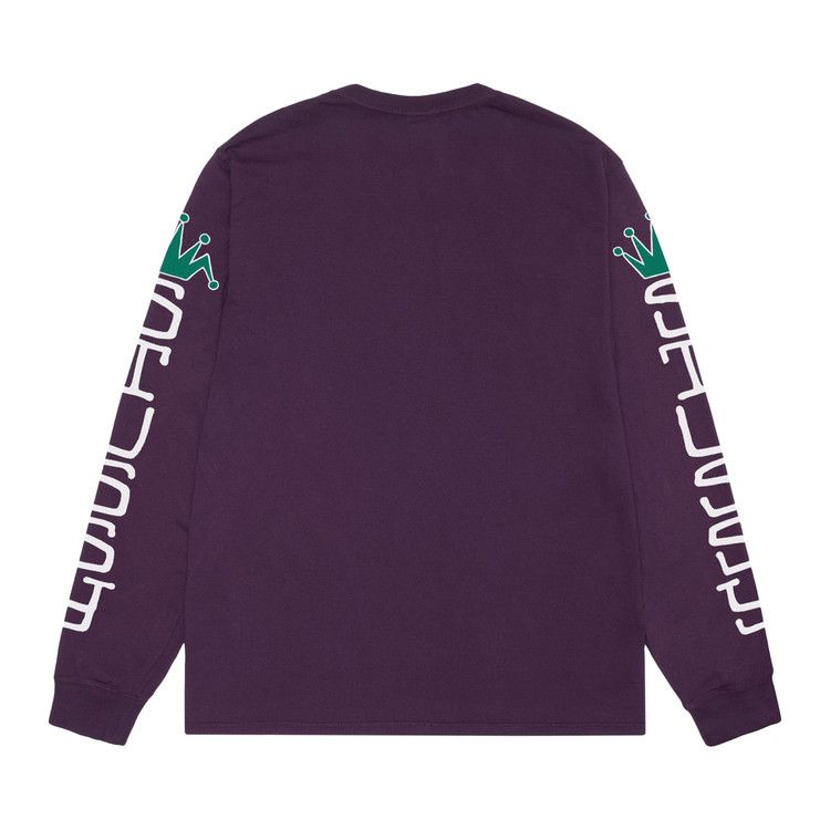 Stussy Pigment Dyed Jumbo Long-Sleeve T-Shirt Purple