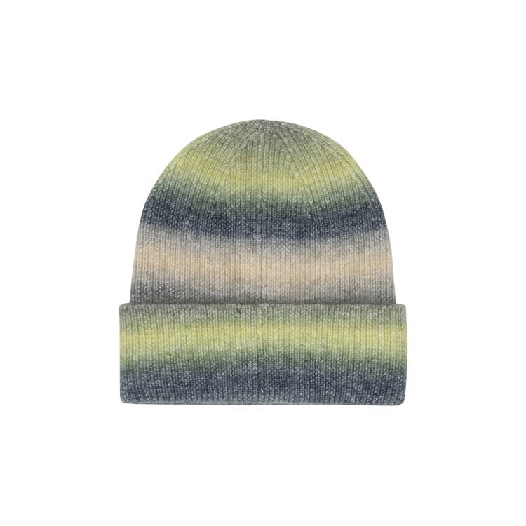 Buy Stussy Spray Stripe Cuff Beanie 'Lime Multicolor' - 1321190