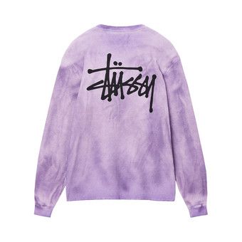 Buy Stussy Basic Stock Long-Sleeve Thermal 'Lavender' - 1140314