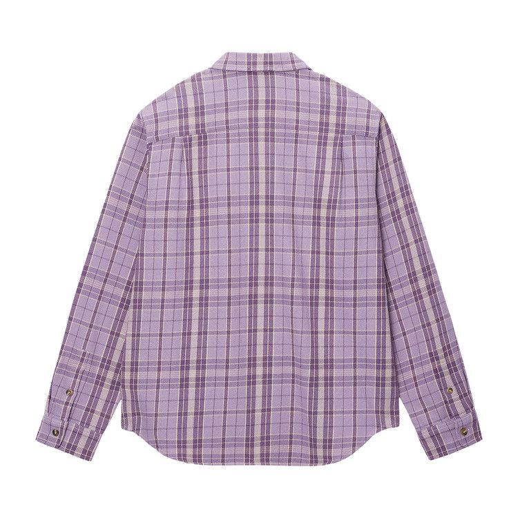 Stussy Stones Plaid Shirt 'lavender'