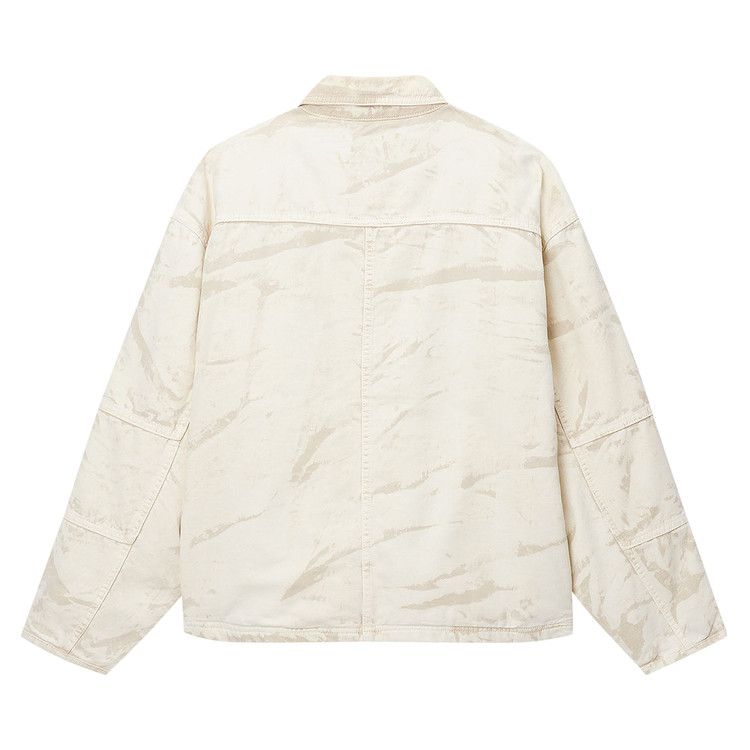 Stussy Distressed Canvas Shop Jacket Khaki