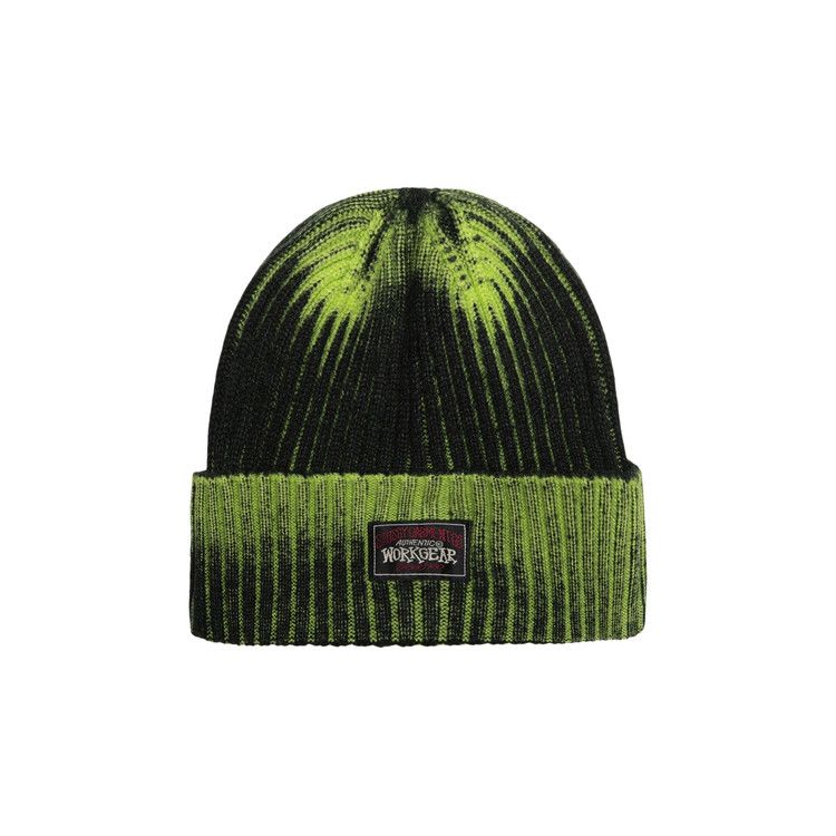 Buy Stussy Workgear Spray Cuff Beanie 'Lime' - 1321186 LIME | GOAT