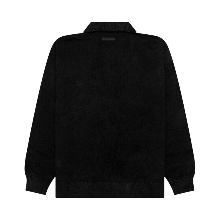 Fear Of God Essentials Knit Polo Jet Black
