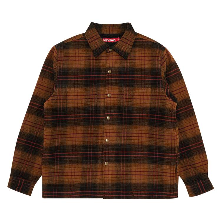 Buy Supreme Lined Flannel Snap Shirt 'Black' - FW23S45 BLACK | GOAT CA