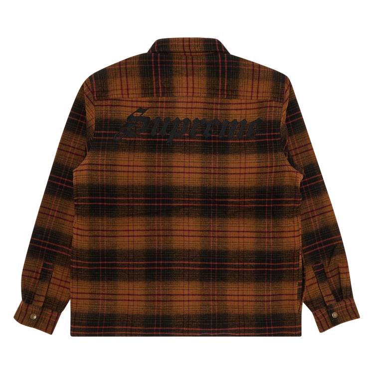 Buy Supreme Lined Flannel Snap Shirt 'Black' - FW23S45