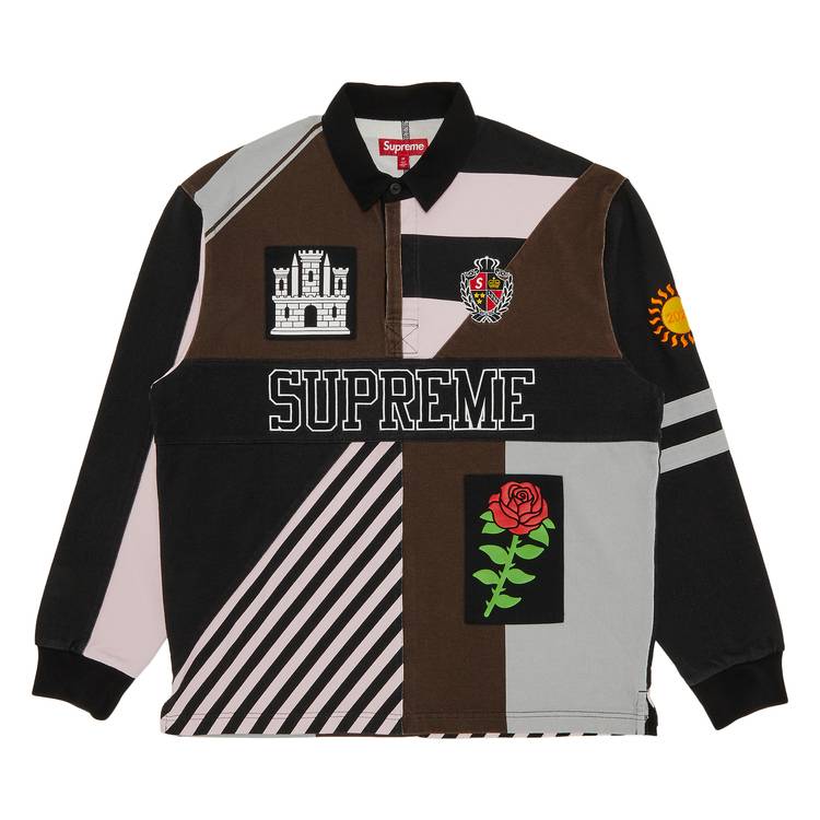 Buy Supreme Rose Rugby 'Black' - FW23KN31 BLACK | GOAT