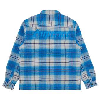 Buy Supreme Lined Flannel Snap Shirt 'Blue' - FW23S45 BLUE 