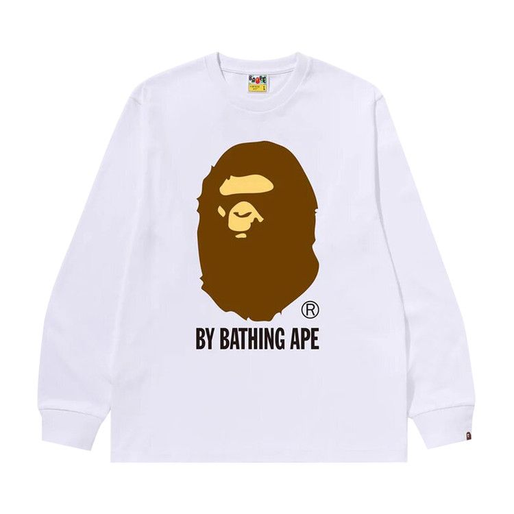 Buy BAPE By Bathing Ape Long-Sleeve Tee 'White' - 1J80 111