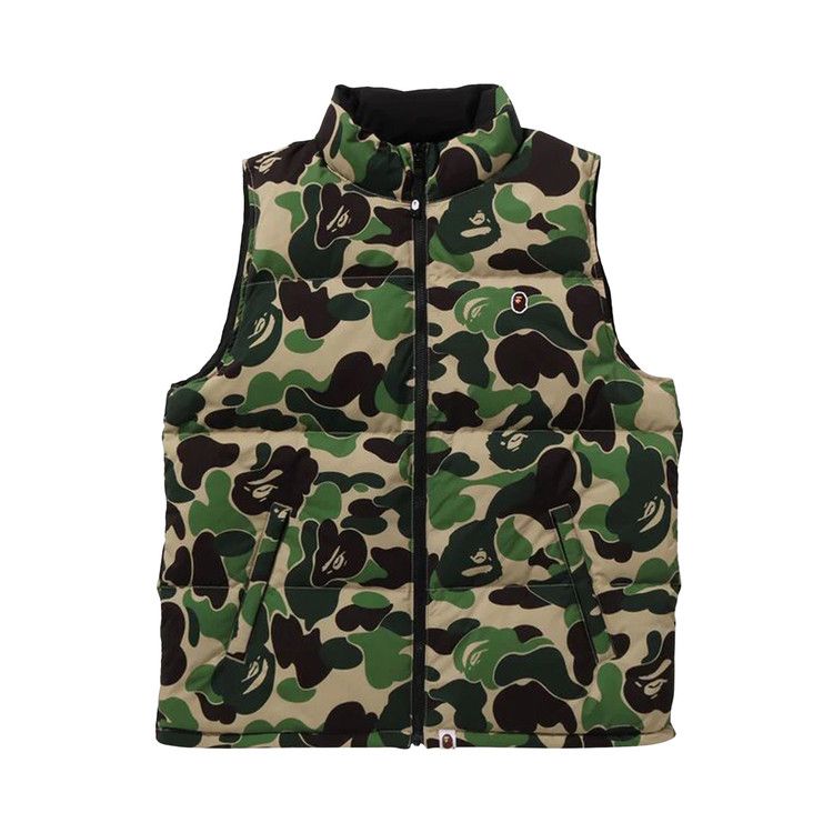 ジャケット・アウター Bape ABC CAMO REVERSIBLE DOWN VEST BAPE Green ABC Camo Reversible Down Vest A Bathing Ape