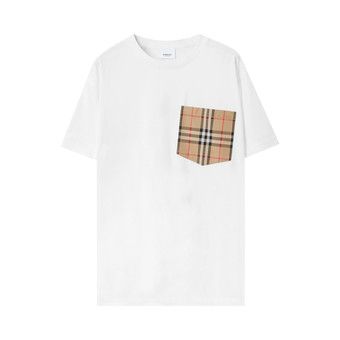 Buy Burberry Check Print Pocket T-Shirt 