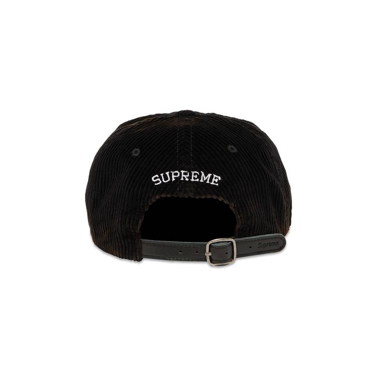 Supreme Corduroy S Logo 6-Panel 'Black'