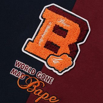 Buy BAPE Badges Color Blocking Tee 'Navy' 1J80 109 072 NAVY