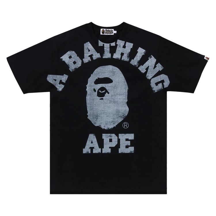 極美品 正規品 A BATHING APE COLLEGE TEE ブラック S 美品 A BATHING APE COLLEGE TEE ブラック S（A BATHING APE G