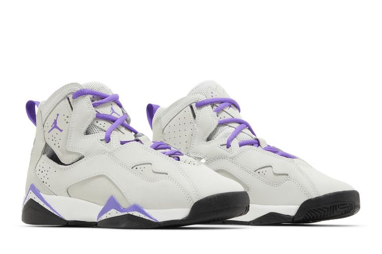 Air Jordan True Flight Gs Base Grey Purple Venom