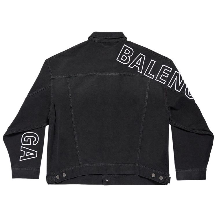 Balenciaga Large Fit Jacket Sun Bleached Black