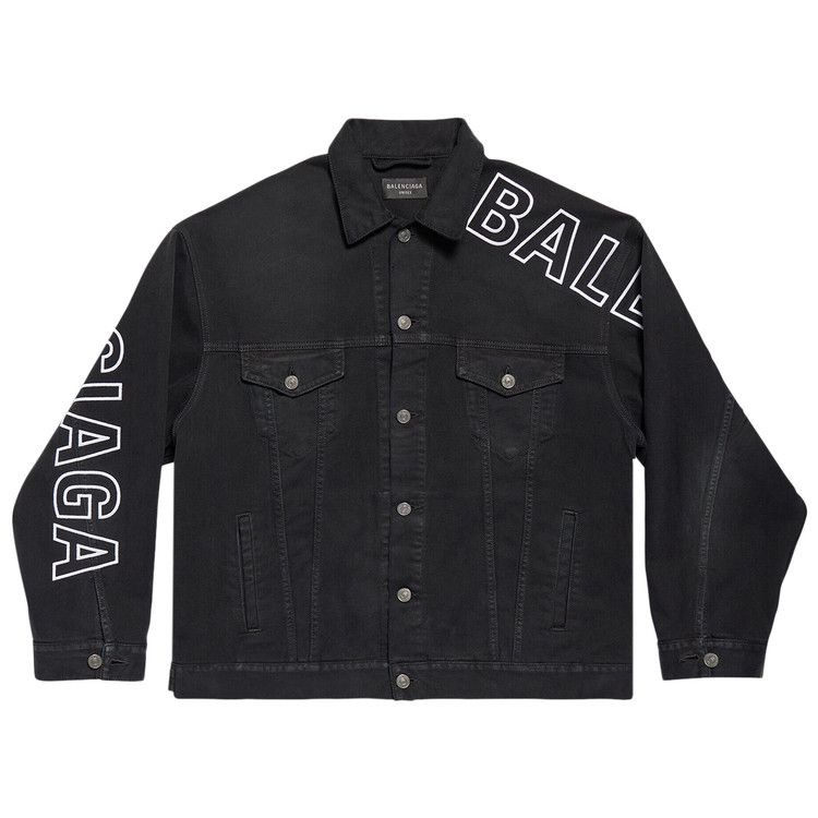 Balenciaga Large Fit Jacket Sun Bleached Black