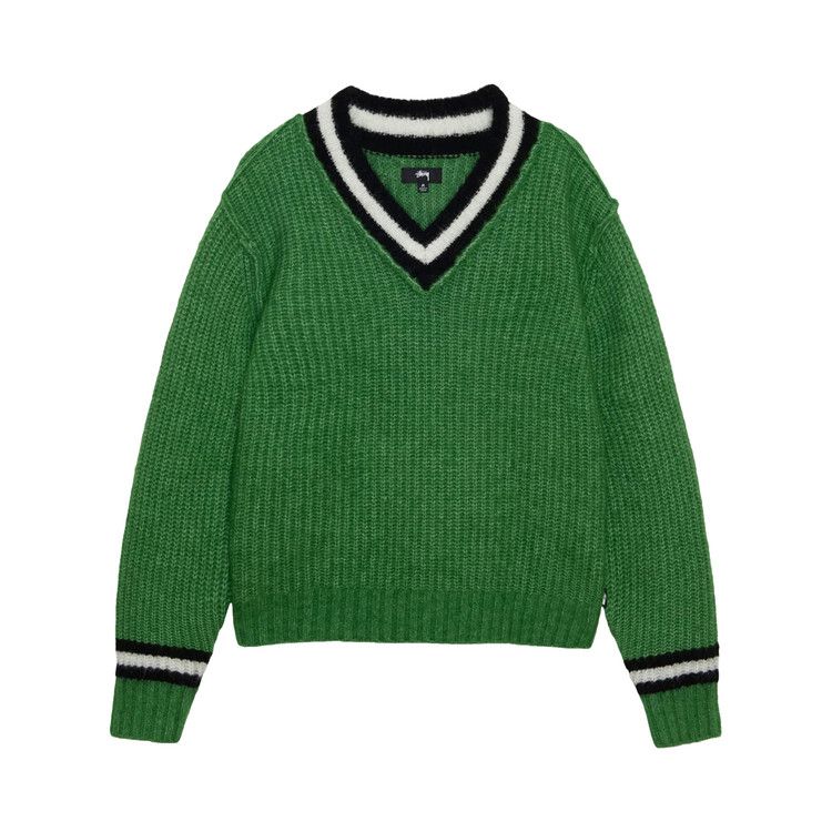 Buy Stussy Mohair Tennis Sweater 'Green' - 117142 GREE | GOAT CA