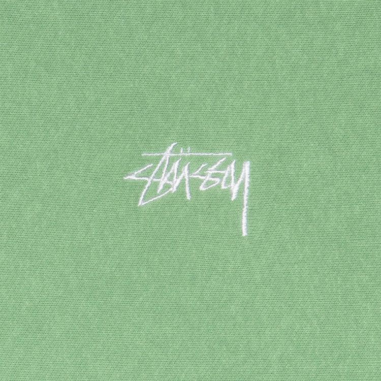 Stussy Stock Logo Hoodie 'zephyr Green'
