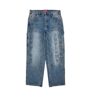 Buy Supreme Paisley Studded Double Knee Painter Pant 'Washed Blue