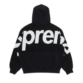 Buy Supreme Big Logo Jacquard Hooded Sweatshirt 'Black 