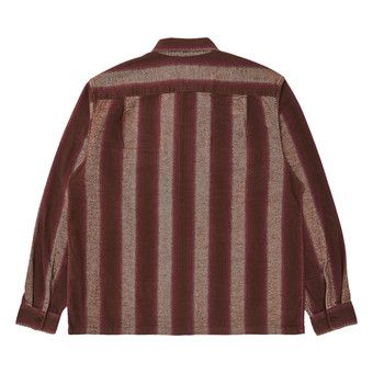 Buy Supreme Stripe Flannel Zip Up Shirt 'Brown' - FW23S44 BROWN | GOAT