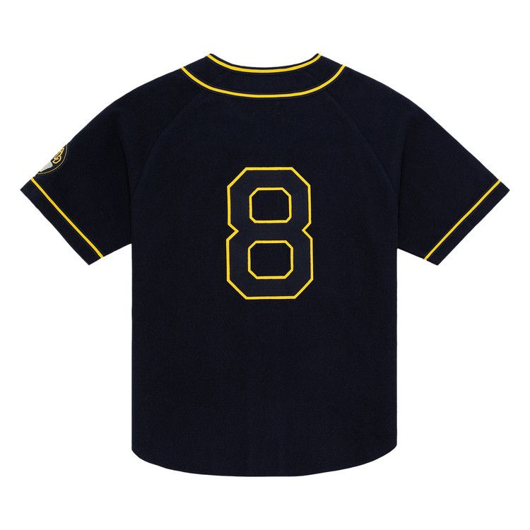 Aimé Leon Dore X Mitchell & Ness Team Baseball Jersey Navy Price
