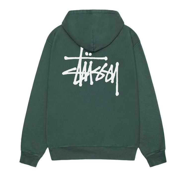 Stussy Basic Pigment Dyed Hoodie Forest