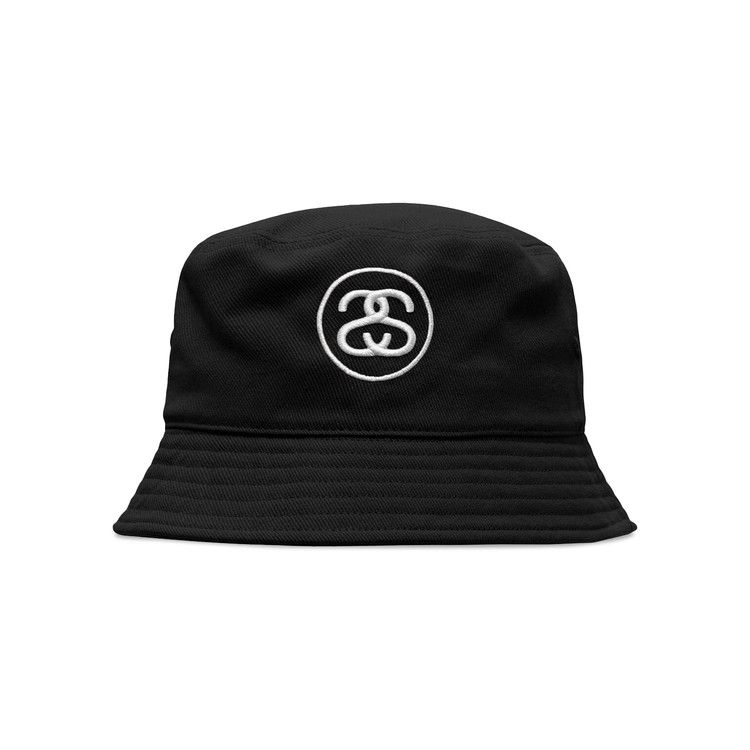 Buy Stussy SS Link Deep Bucket Hat 'Black' - 1321185 BLAC | GOAT