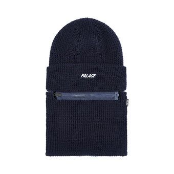 ★23AW 大人気★Palace ZIP OFF FACEWARMER P BEANIE Buy Palace Zip Off Facewarmer P Beanie 'Navy' - P25BN062 | GOAT