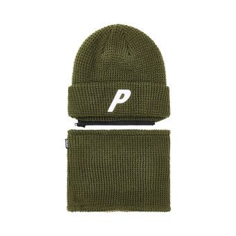 Buy Palace Zip Off Facewarmer P Beanie 'The Deep Green' - P25BN066