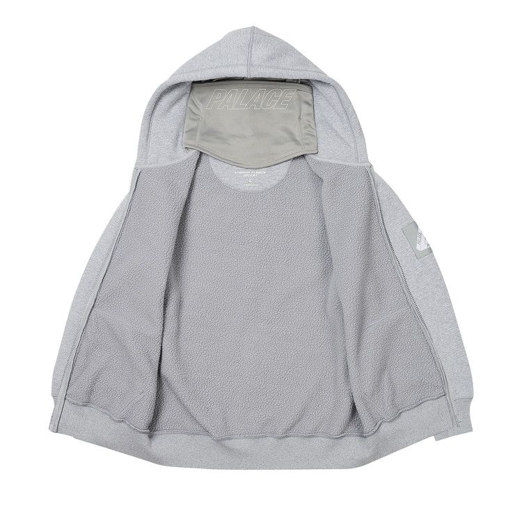 Buy Palace Facemask Thermal Hood 'Grey Marl' - P25CS145 | GOAT UK