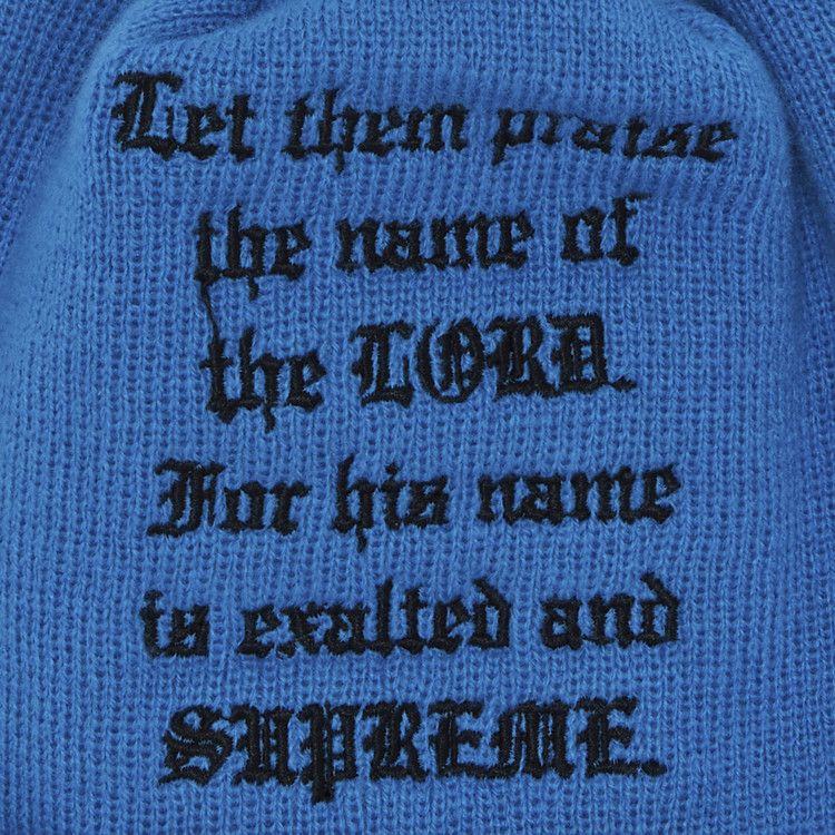 Buy Supreme x New Era Psalm Beanie 'Light Slate' - FW23BN41
