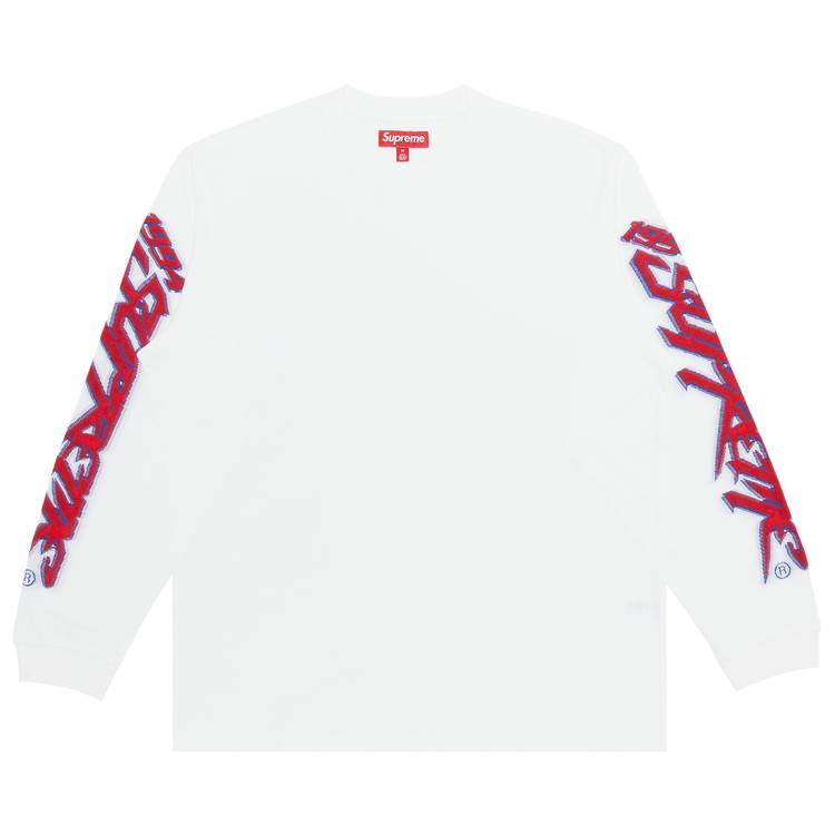 Buy Supreme Racing Intarsia Long-Sleeve Top 'White' - FW23KN43