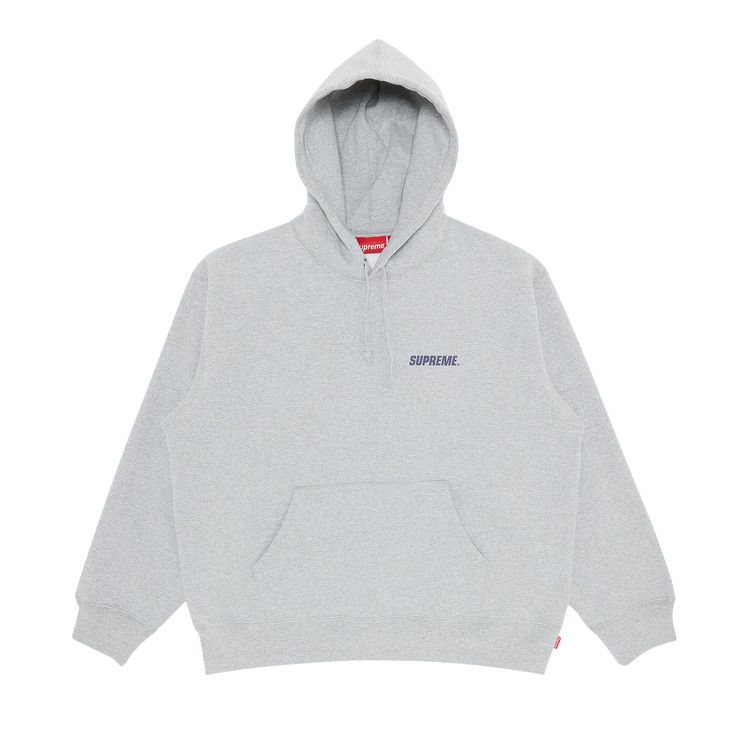 【Supreme】Collegiate Hooded Sweatshirt★HeatherGrey★24SS★ Supreme Collegiate Hooded Sweatshirt Heather Grey Men's