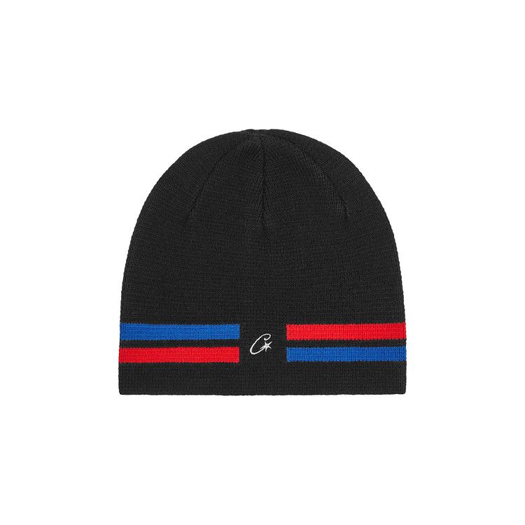 Buy Corteiz VVS Knit Beanie 'Black/Red/Blue' - 7892 