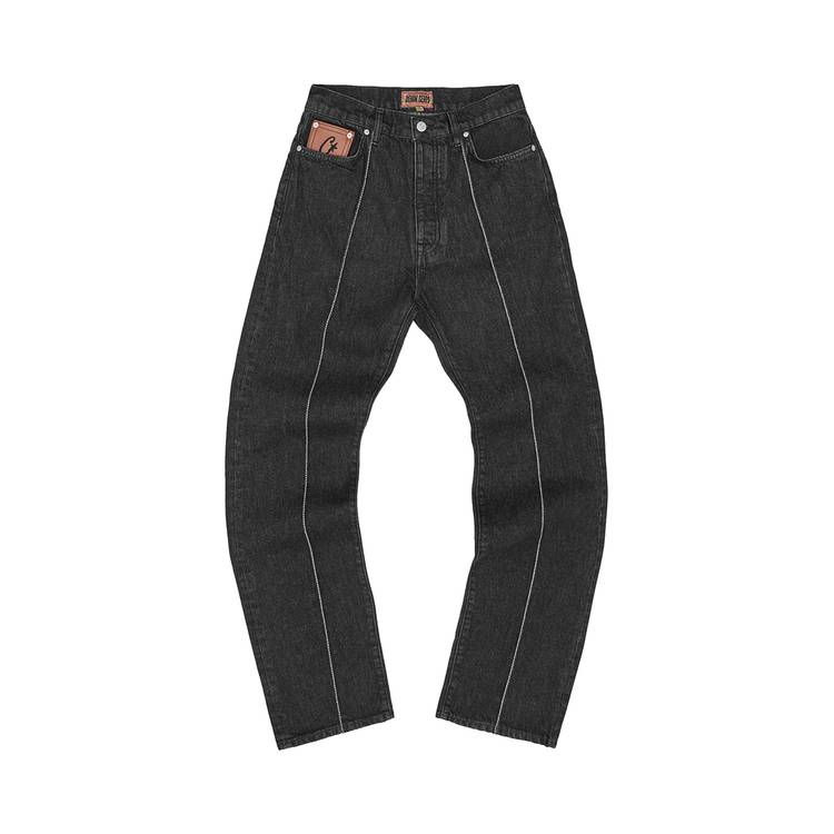 Corteiz C-Star Stitch-Down Jeans 'Triple Black'