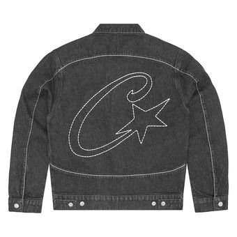 Corteiz Denim JACKET BLACK セットアップ Corteiz Denim JACKET BLACK セットアップ Mサイズ