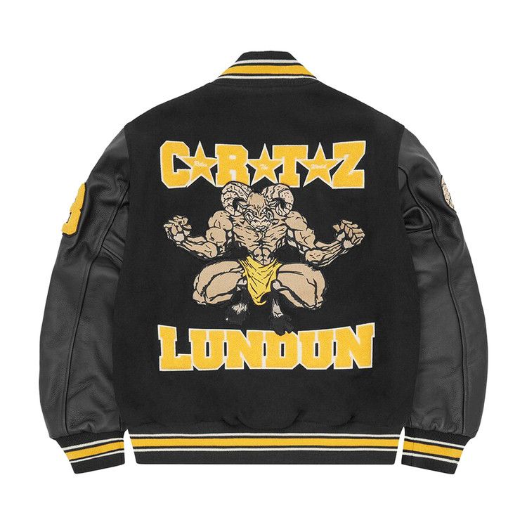 Buy Corteiz CRTZ Goat Varsity Jacket 'Black' - 7892 1FW230320CGVJ