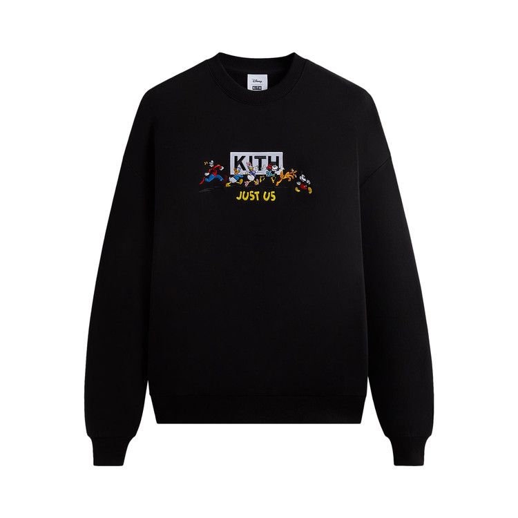 Disney × KITH Crewneck Kith x Disney Mickey & Friends Family Crewneck Black Men's - FW23 - US