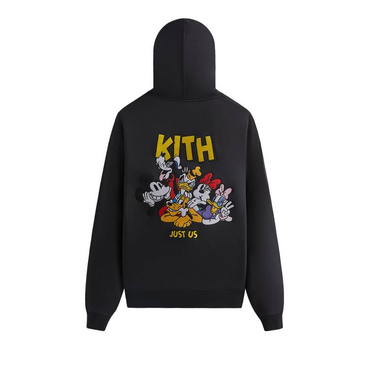 Kith x Disney Mickey AOP Patch Hoodie Black