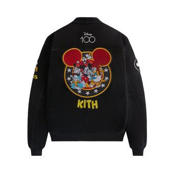 Buy Kith For Mickey & Friends Suede Varsity Jacket 'Black