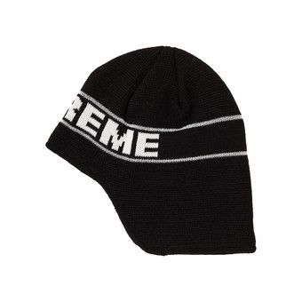 Buy Supreme Earflap Beanie 'Black' - FW23BN64 BLACK | GOAT