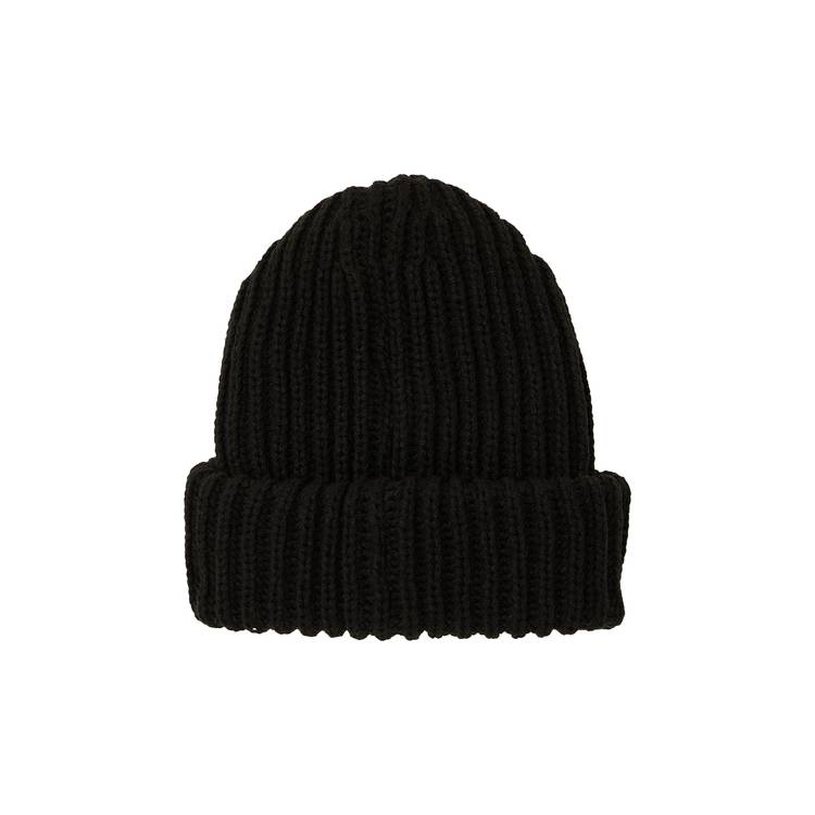 Buy Supreme Classic Logo Chunky Ribbed Beanie 'Black