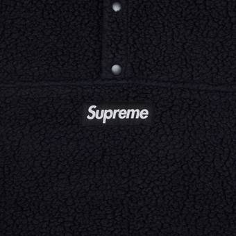 Buy Supreme Polartec Shearling Reversible Pullover 'Black