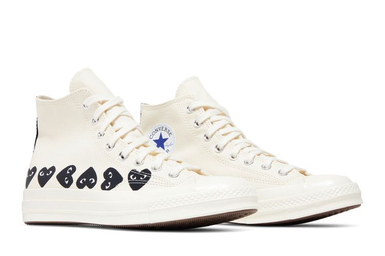 Buy Comme des Garçons PLAY x Chuck 70 High 'Multi Heart - Milk 