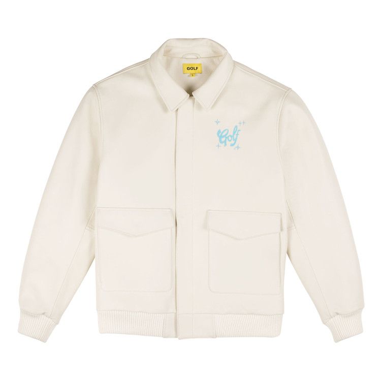 Golf Wang Airbrush Heart Bomber Jacket Ivory