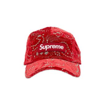 Buy Supreme Velvet Paisley Camp Cap 'Red' - FW23H111 RED | GOAT