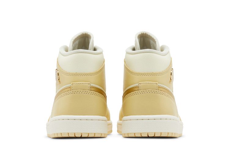 Wmns Air Jordan 1 Mid 'pale Vanilla Gold'