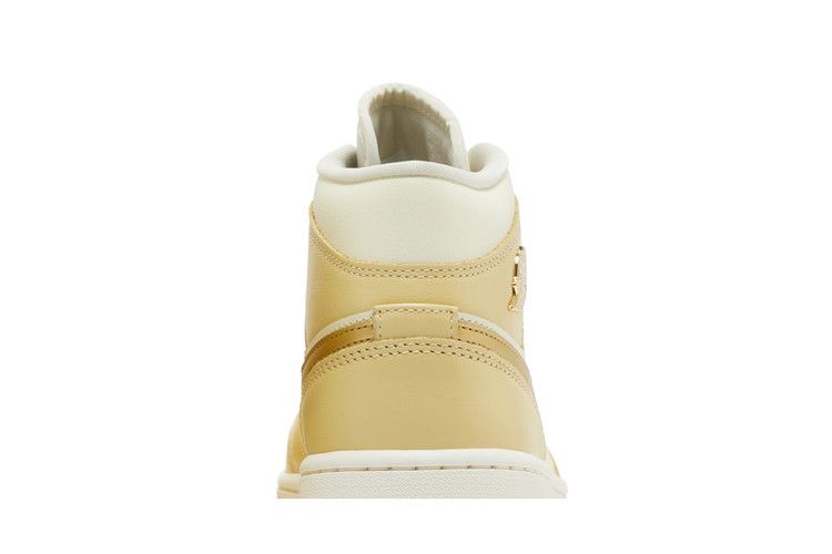 Wmns Air Jordan 1 Mid 'pale Vanilla Gold'